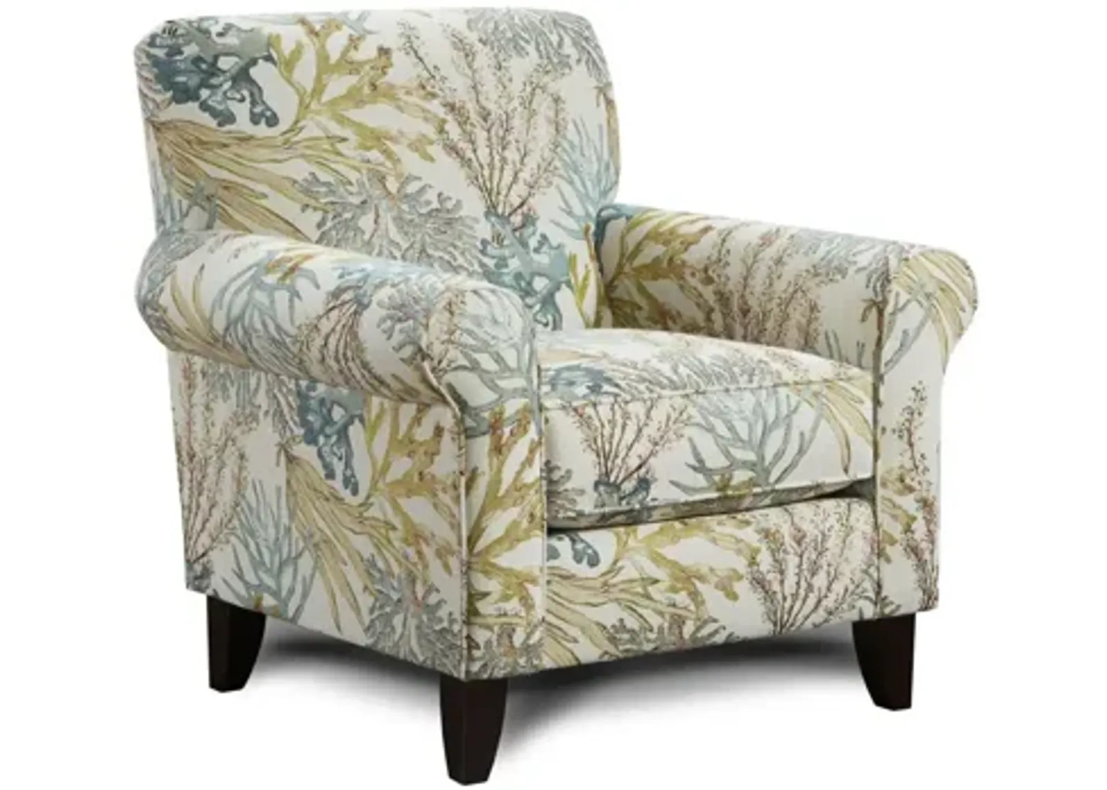 McKinley Accent Chair in Coral Reef Caribbean by Fusion Furniture