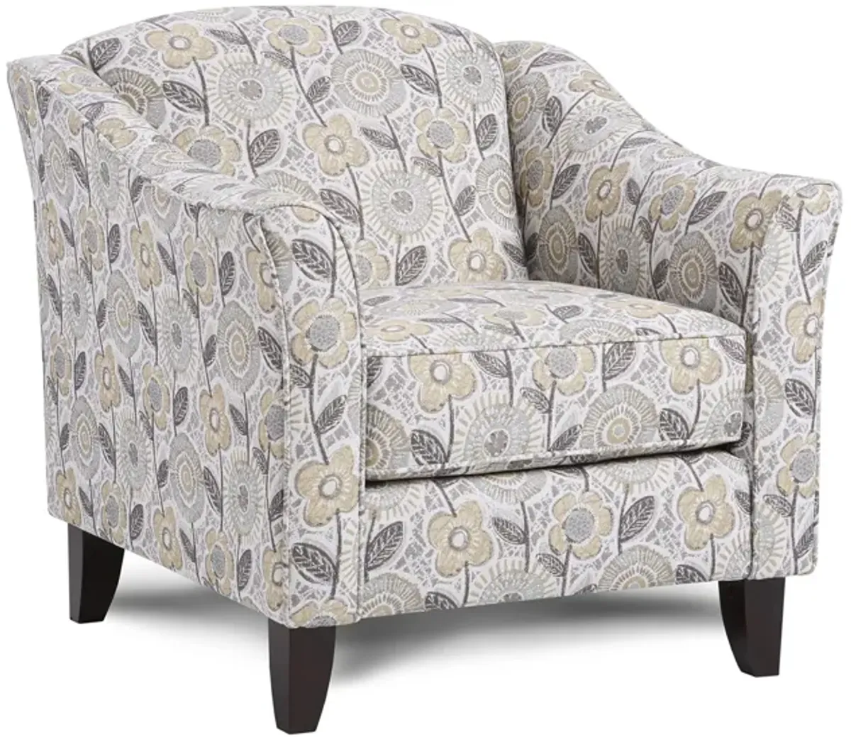 McKinley Accent Chair in Dayflower Haze by Fusion Furniture