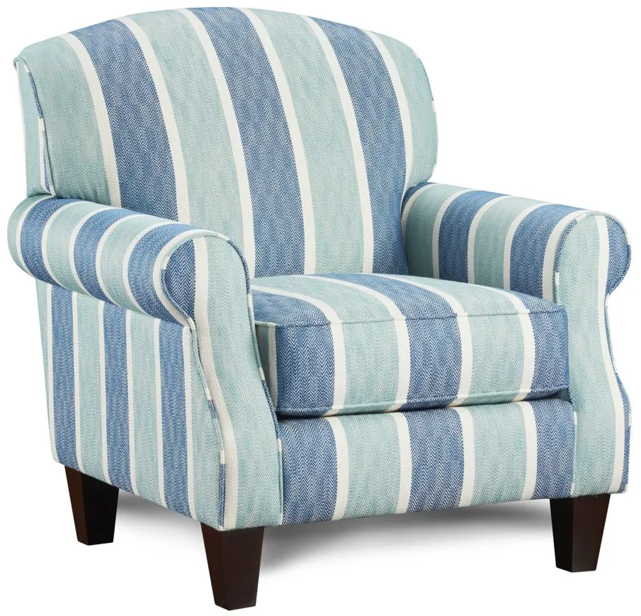 McKinley Accent Chair in Life's a Beach Oceanside by Fusion Furniture
