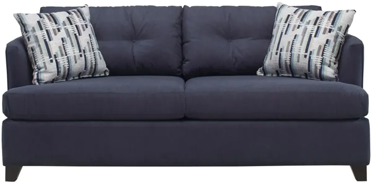 Billie Queen Sleeper Sofa in Peyton Navy by Jonathan Louis