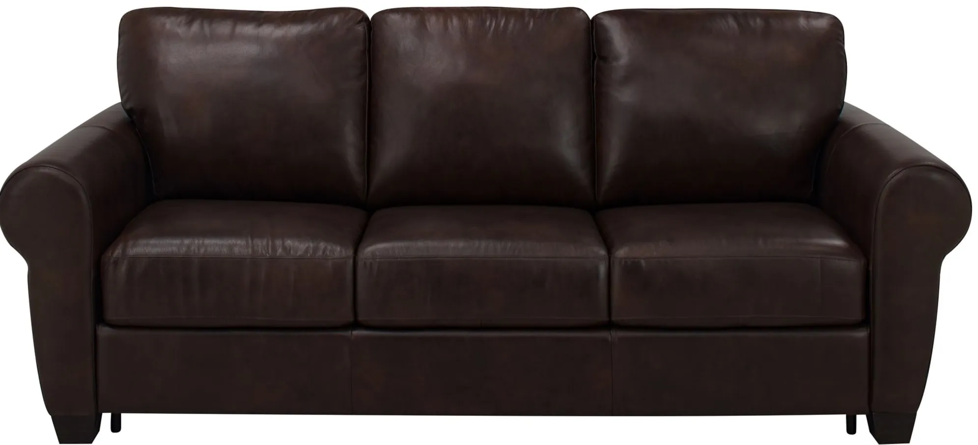 Calabria Leather Queen Sleeper in Brown by Bellanest