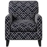 Daine Accent Chair in Hyphen Navy by Fusion Furniture