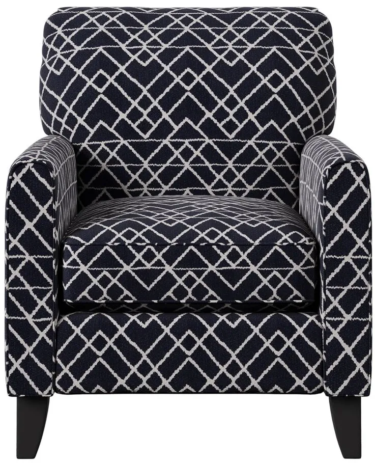 Daine Accent Chair in Hyphen Navy by Fusion Furniture