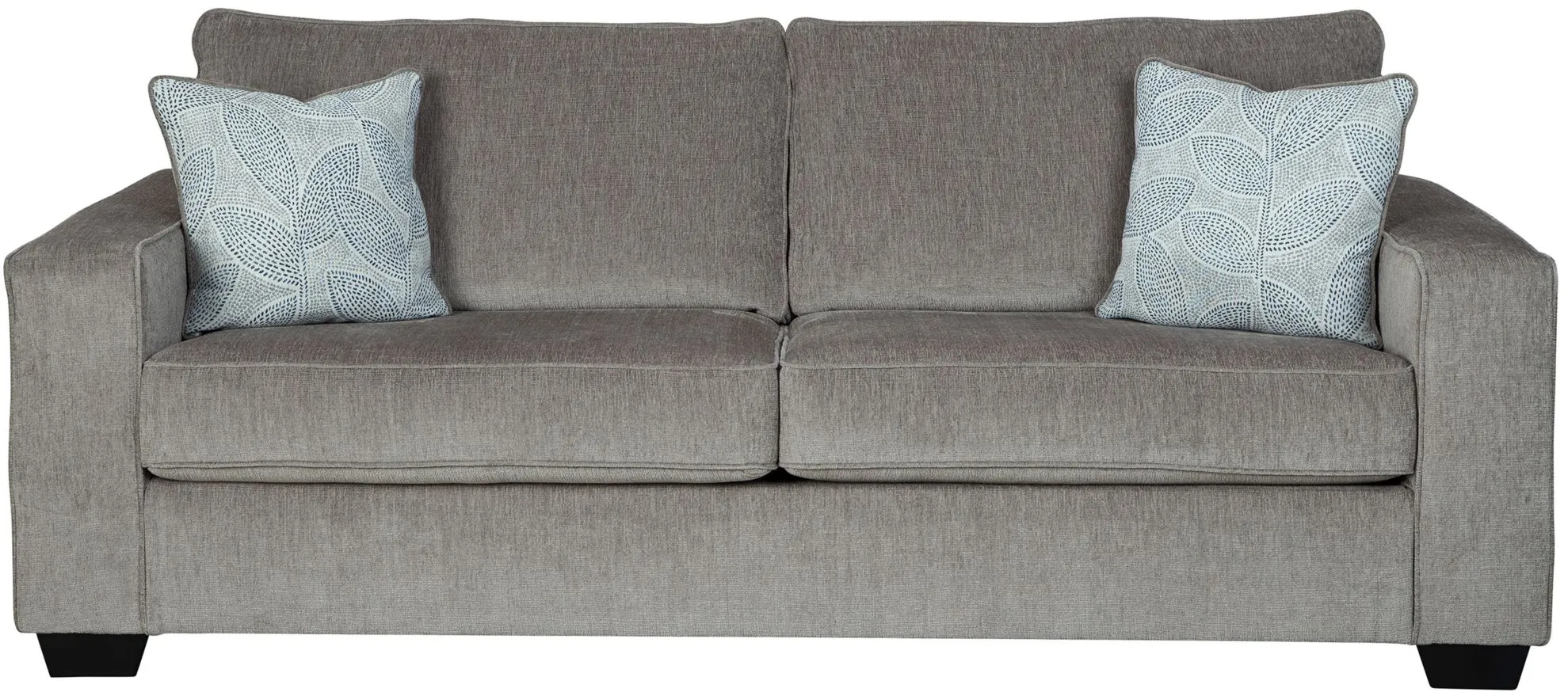 Adelson Chenille Queen Sleeper Sofa in Alloy by Ashley Furniture