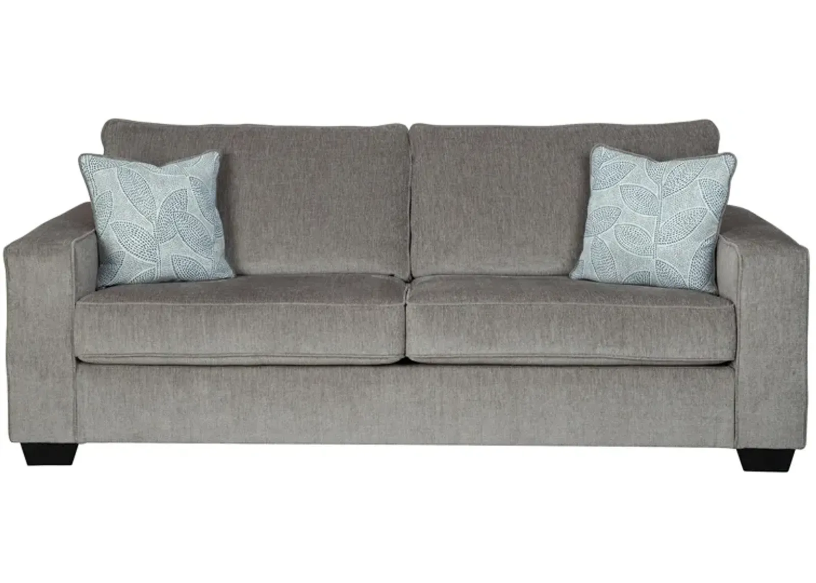 Adelson Chenille Queen Sleeper Sofa in Alloy by Ashley Furniture