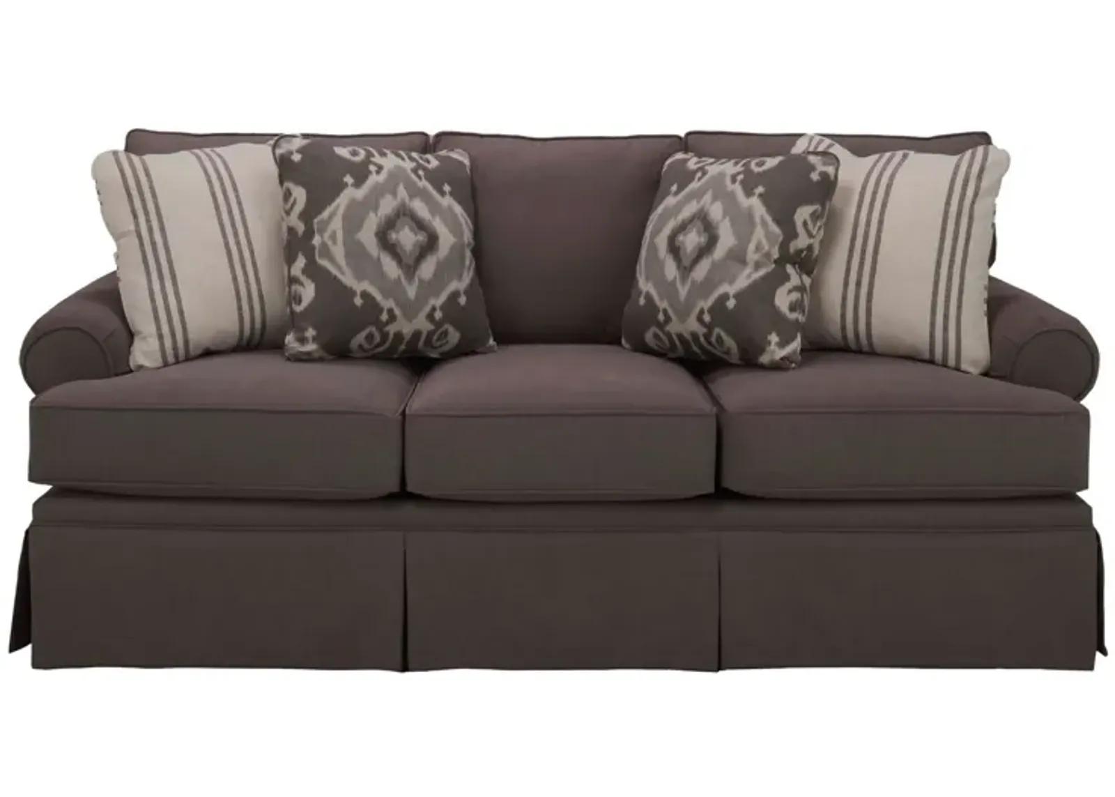 Medalia Queen Sleeper Sofa in Gray by Emeraldcraft