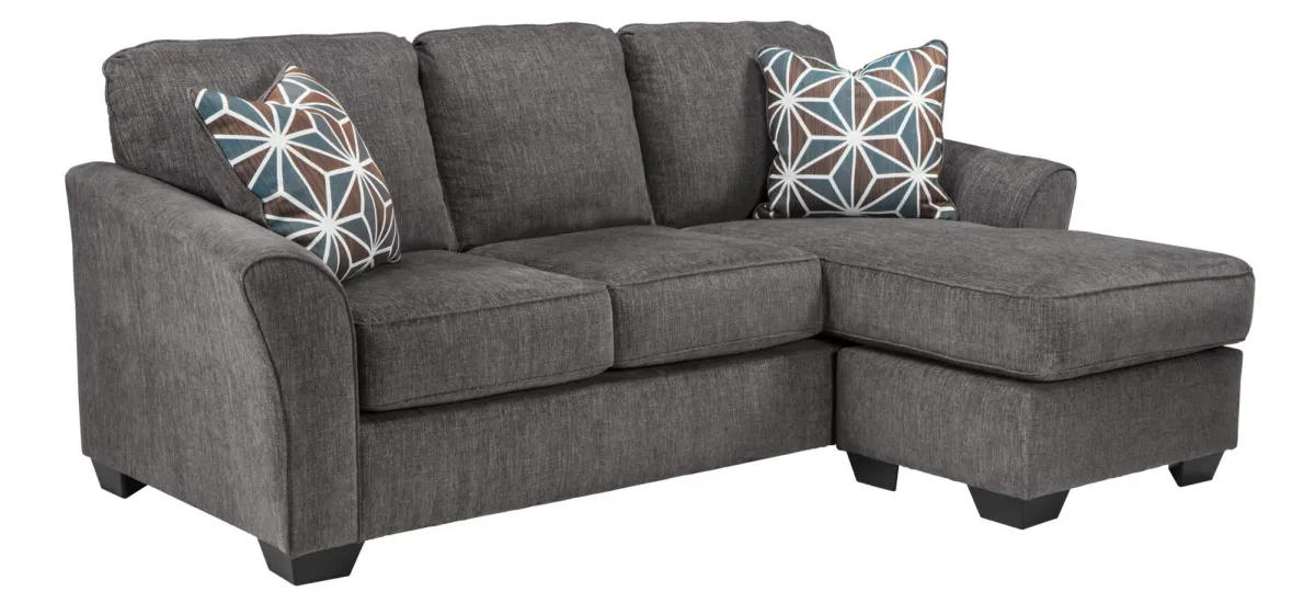 Southport 2-pc. Right Arm Facing Sectional Queen Sleeper Sofa in Slate by Ashley Furniture