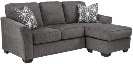 Southport 2-pc. Right Arm Facing Sectional Queen Sleeper Sofa in Slate by Ashley Furniture