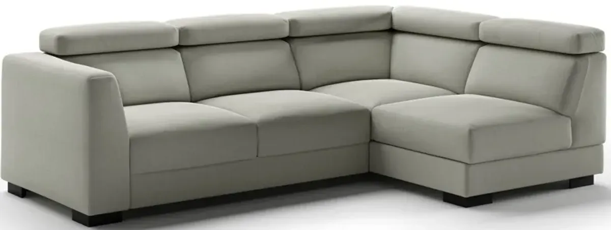 Halti Full XL Sectional Sleeper (LHF Loveseat + RHF Chaise) in Lens 700 by Luonto Furniture