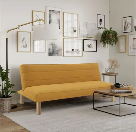 Martin Convertible Futon in Marigold by Lifestyle Solutions