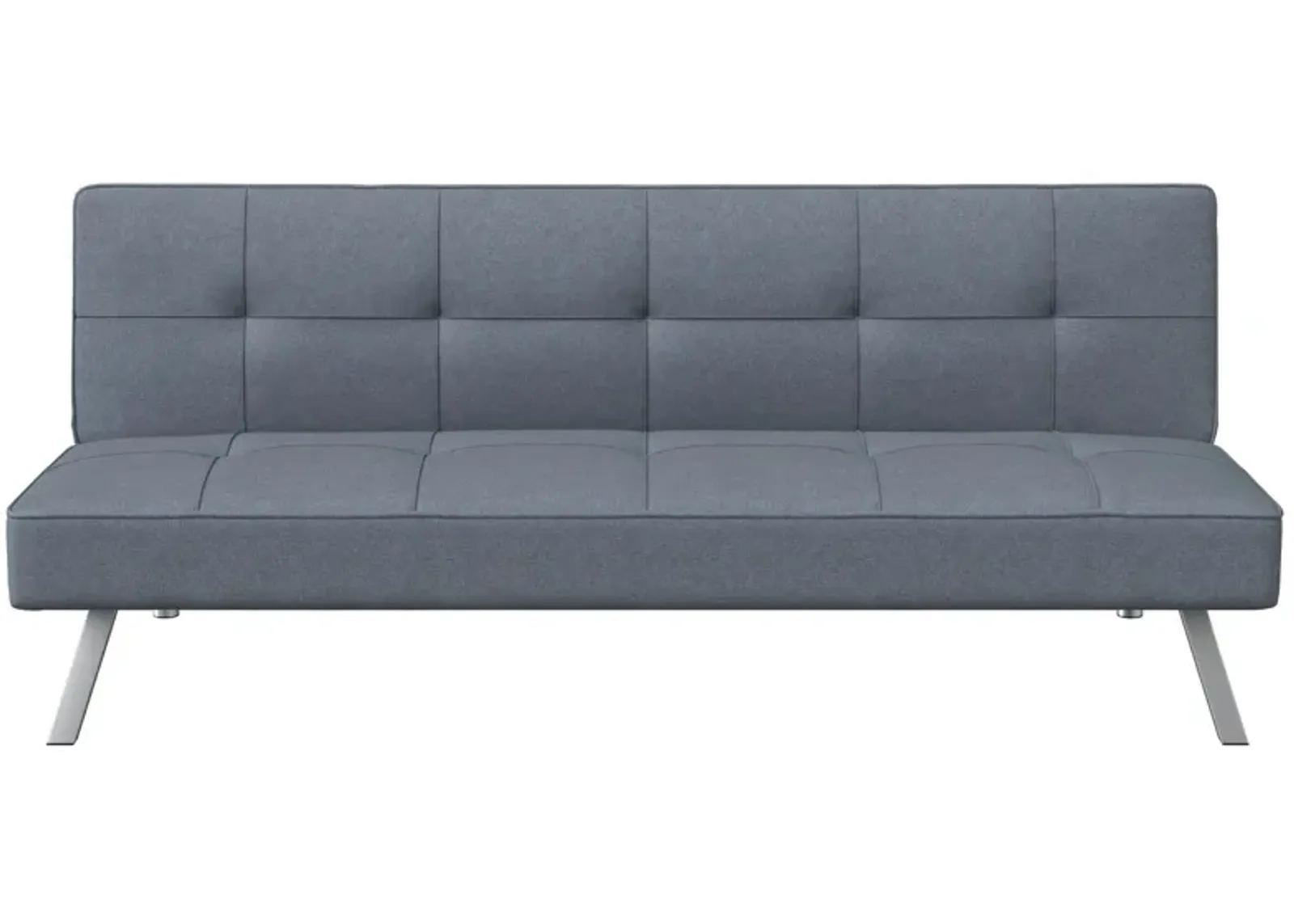 Chester Convertible Futon in Light Gray by Lifestyle Solutions