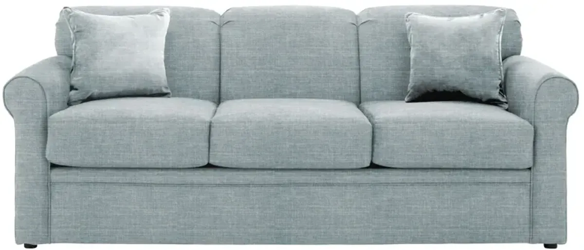 Luann Queen Sleeper Sofa in Quinn Mist by Overnight Sofa.