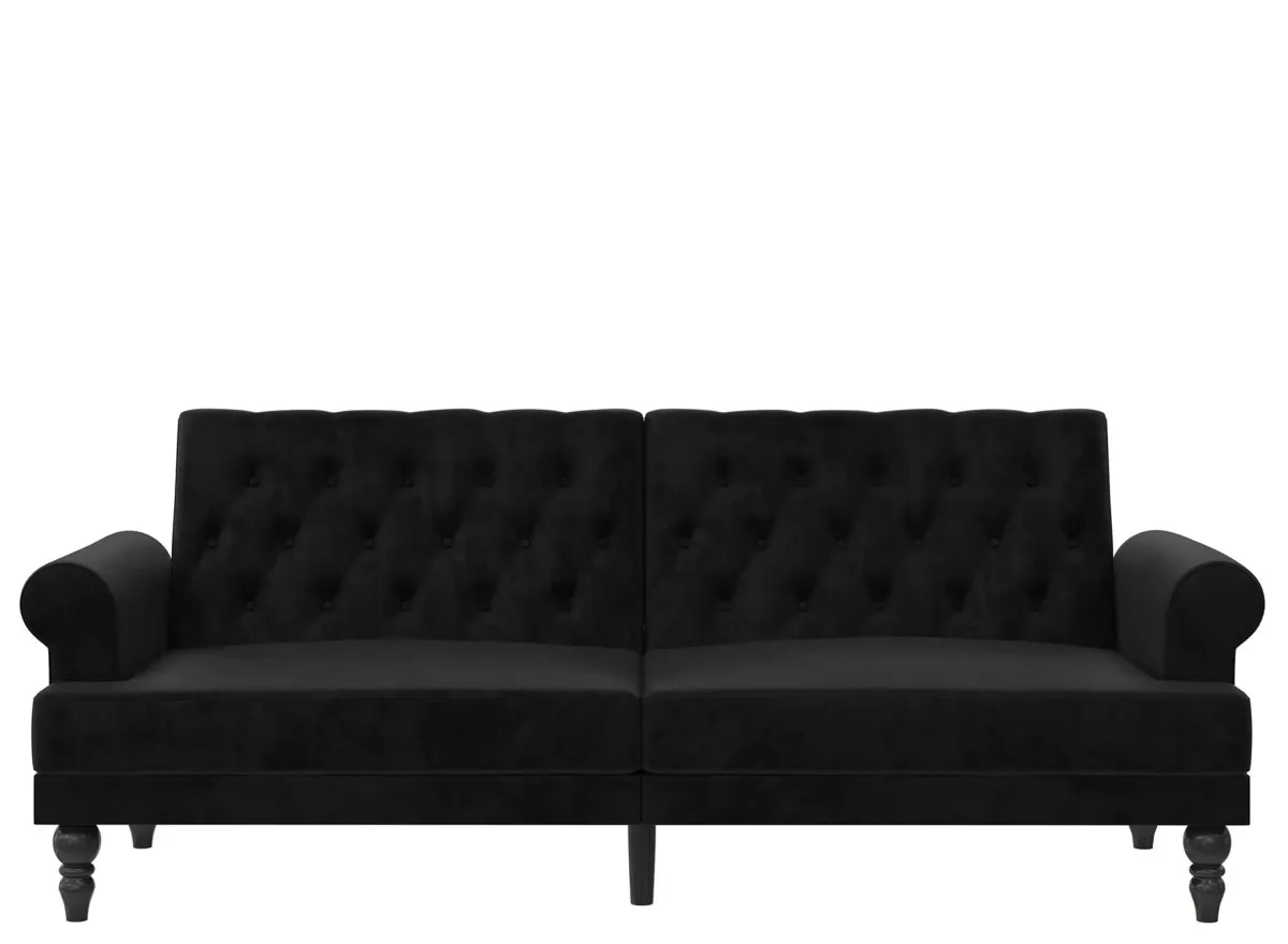 Cassidy Futon in Black by DOREL HOME FURNISHINGS