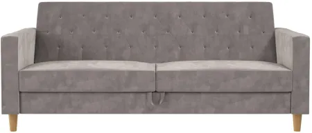 Liberty Futon in Light Gray by DOREL HOME FURNISHINGS