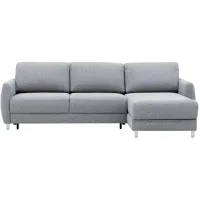 Delta Full XL Reversible Sectional Sleeper in Rene 03 by Luonto Furniture