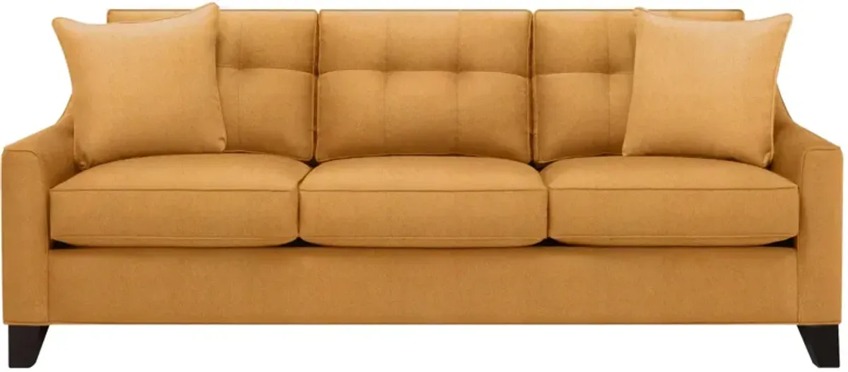 Carmine Queen Sleeper Sofa in Elliot Sunflower by H.M. Richards