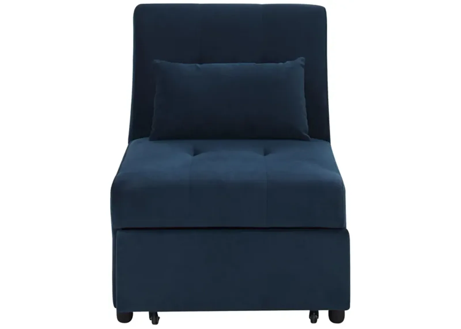 Ryker Chair With Pullout Bed in Blue by Bellanest