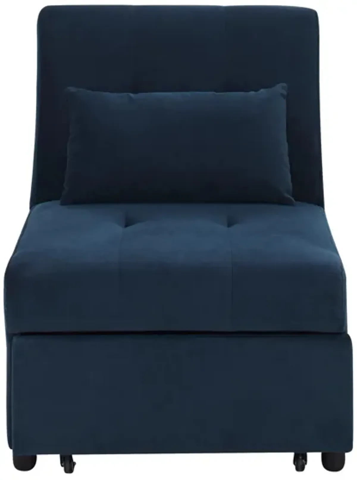 Ryker Chair With Pullout Bed in Blue by Bellanest