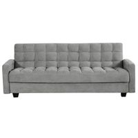 Penelope Tufted Sleeper Sofa with Storage in Tulli Ash by Primo International
