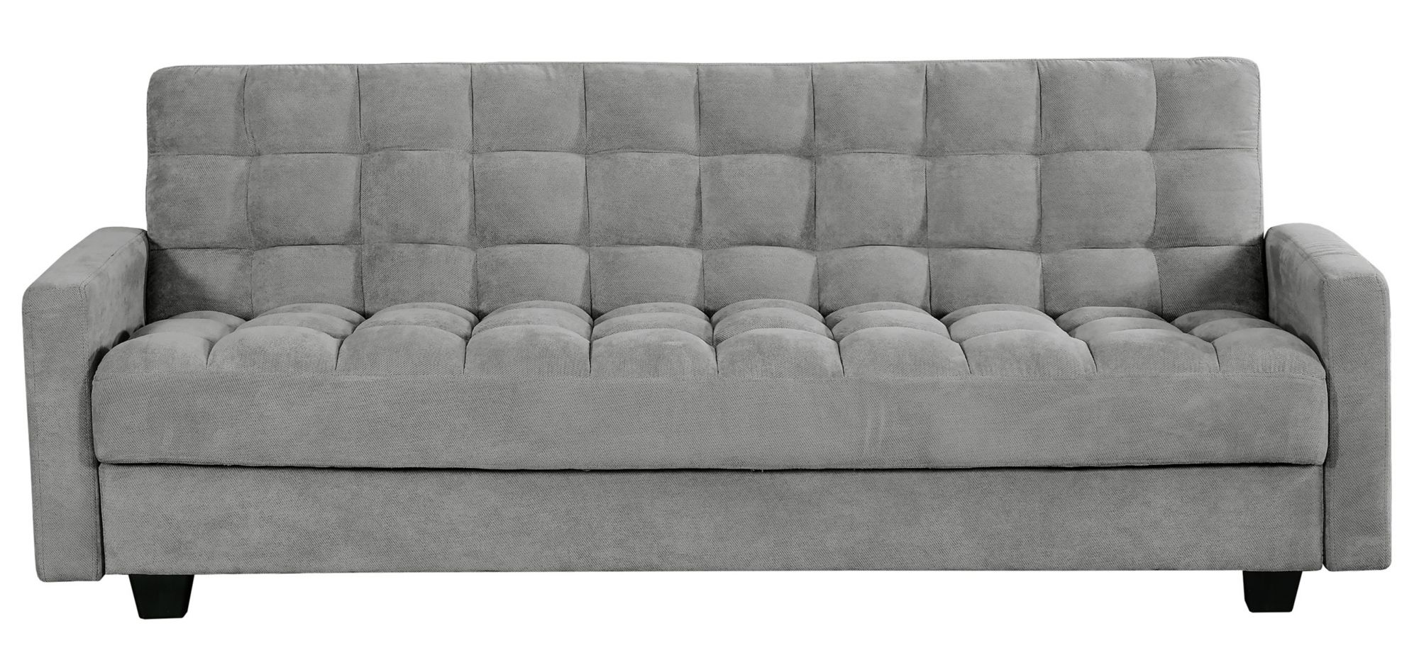 Penelope Tufted Sleeper Sofa with Storage in Tulli Ash by Primo International