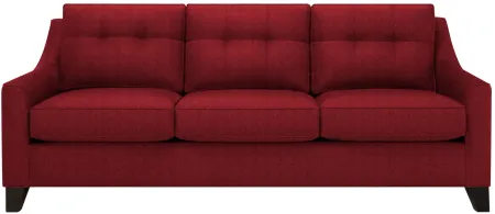 Carmine Queen Sleeper Sofa in Suede so Soft Cardinal by H.M. Richards