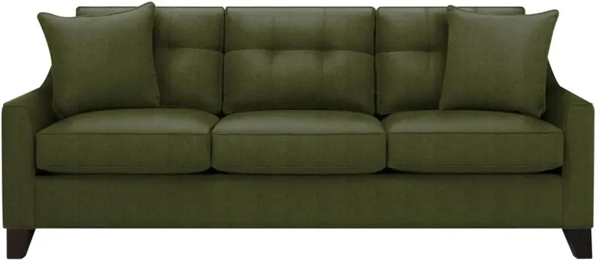 Carmine Queen Sleeper Sofa in Suede so Soft Pine by H.M. Richards