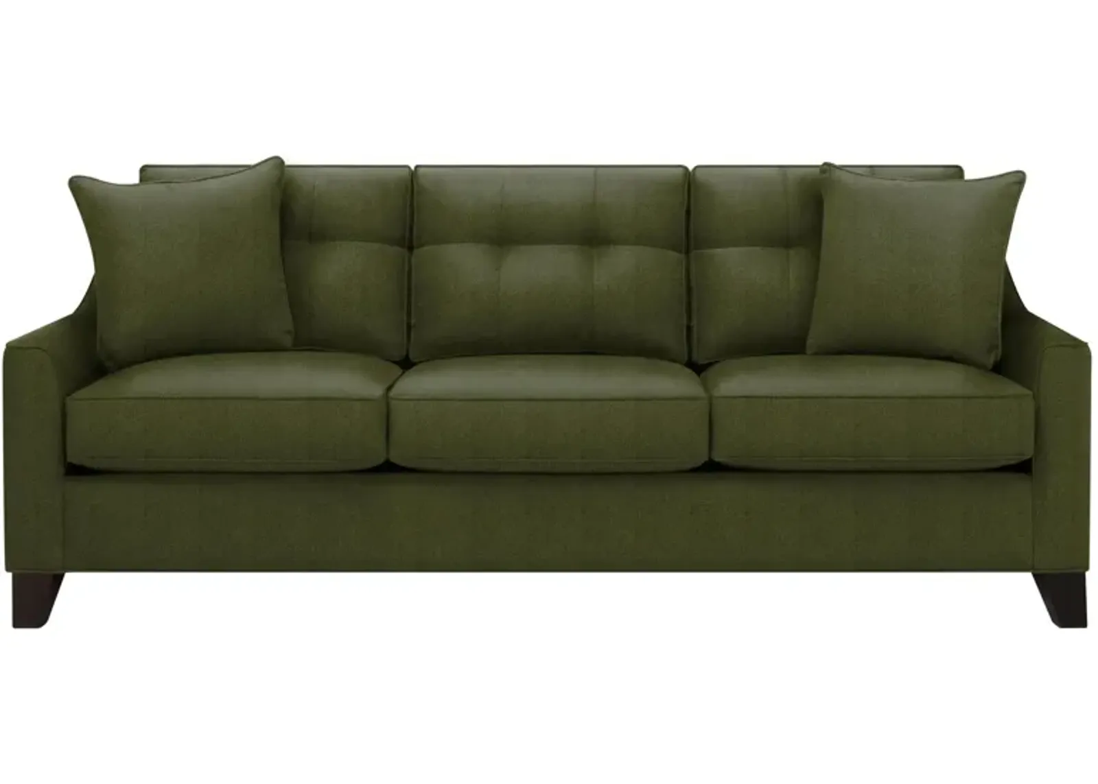 Carmine Queen Sleeper Sofa in Suede so Soft Pine by H.M. Richards