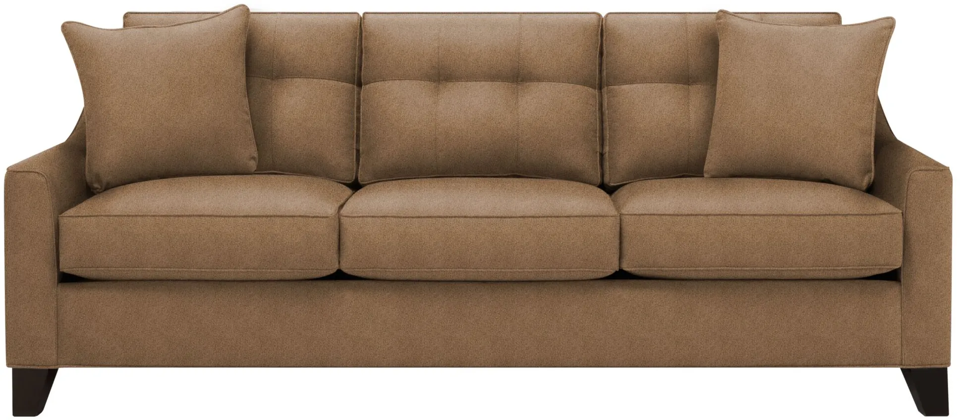 Carmine Queen Sleeper Sofa in Suede so Soft Khaki by H.M. Richards