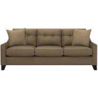 Carmine Queen Sleeper Sofa in Suede so Soft Mineral by H.M. Richards