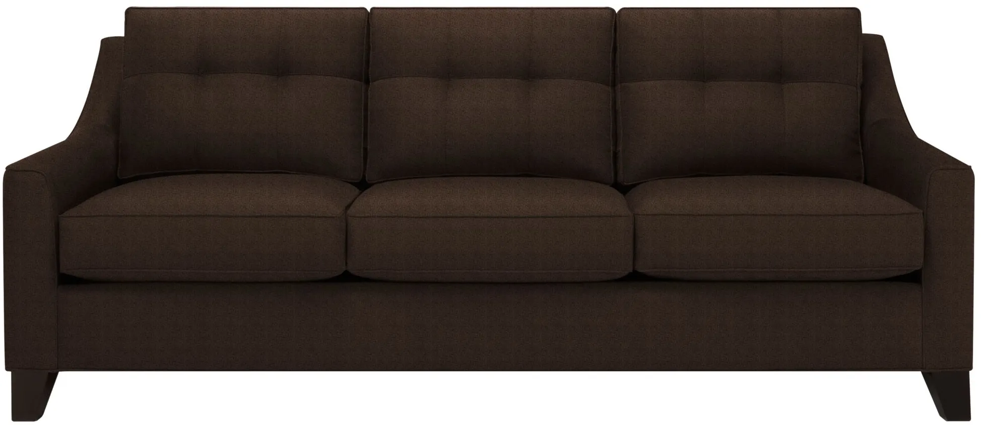 Carmine Queen Sleeper Sofa in Suede so Soft Chocolate by H.M. Richards