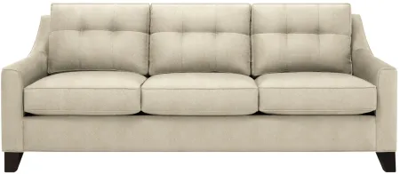 Carmine Queen Sleeper Sofa in Suede so Soft Vanilla by H.M. Richards