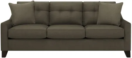 Carmine Queen Sleeper Sofa in Suede So Soft Graystone by H.M. Richards