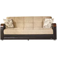 Kylian Sleeper Sofa in Fulya Brown by HUDSON GLOBAL MARKETING USA