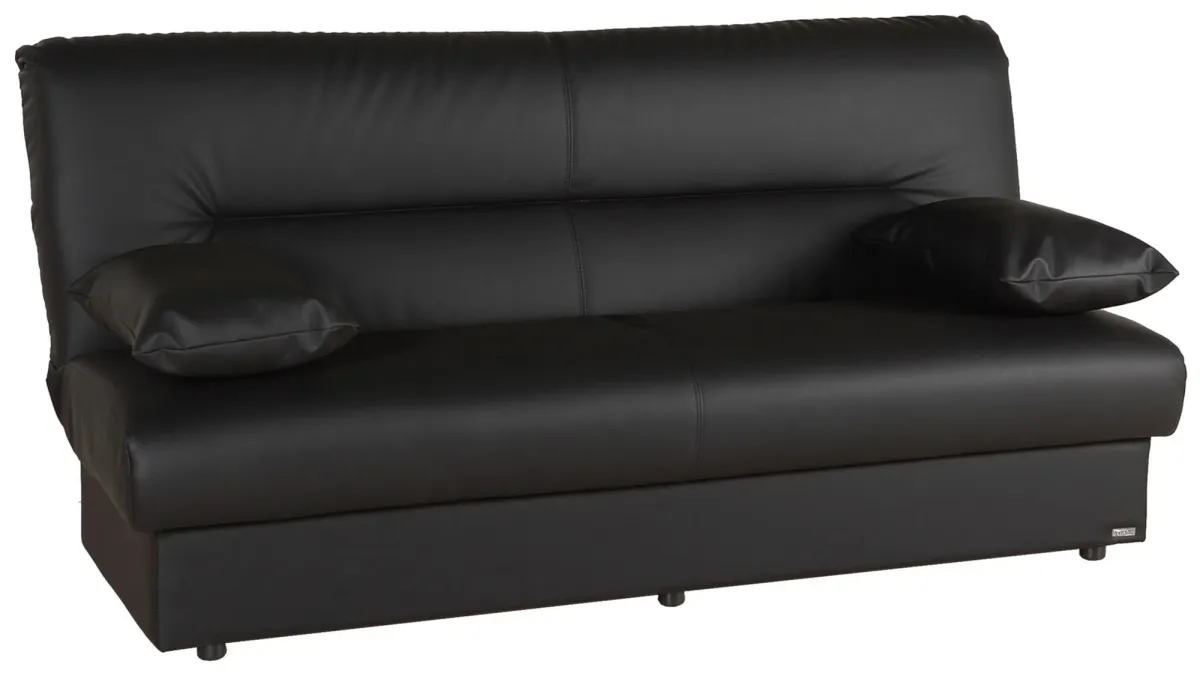 Oliver Sleeper Sofa in Black by HUDSON GLOBAL MARKETING USA