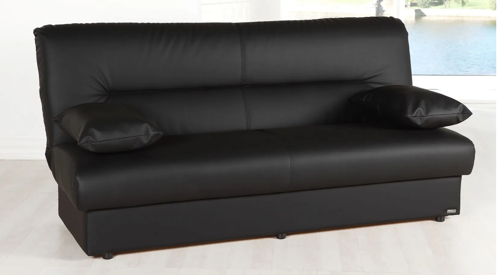 Oliver Sleeper Sofa in Black by HUDSON GLOBAL MARKETING USA