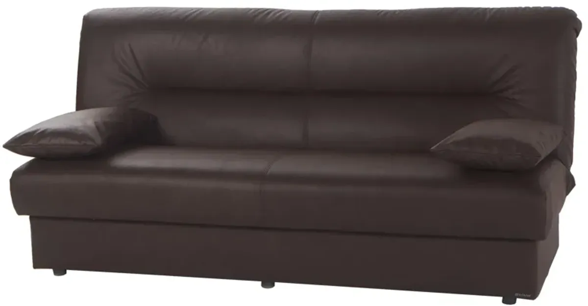 Oliver Sleeper Sofa in Chocolate by HUDSON GLOBAL MARKETING USA