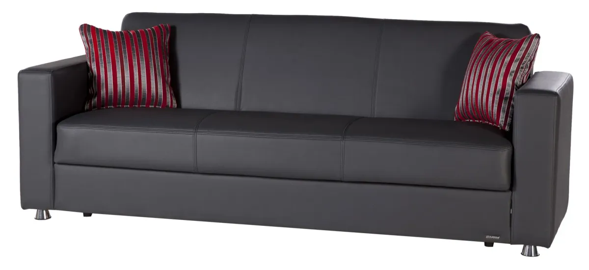 Gonzalo Sleeper Sofa in Dark Gray by HUDSON GLOBAL MARKETING USA