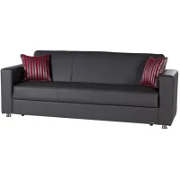 Gonzalo Sleeper Sofa in Dark Gray by HUDSON GLOBAL MARKETING USA