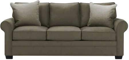 Glendora Queen Sleeper Sofa in Suede So Soft Graystone by H.M. Richards