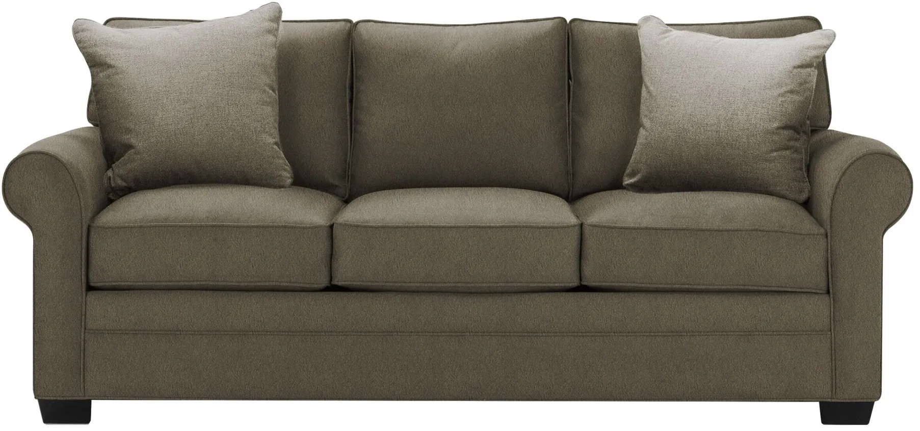 Glendora Queen Sleeper Sofa in Suede So Soft Graystone by H.M. Richards