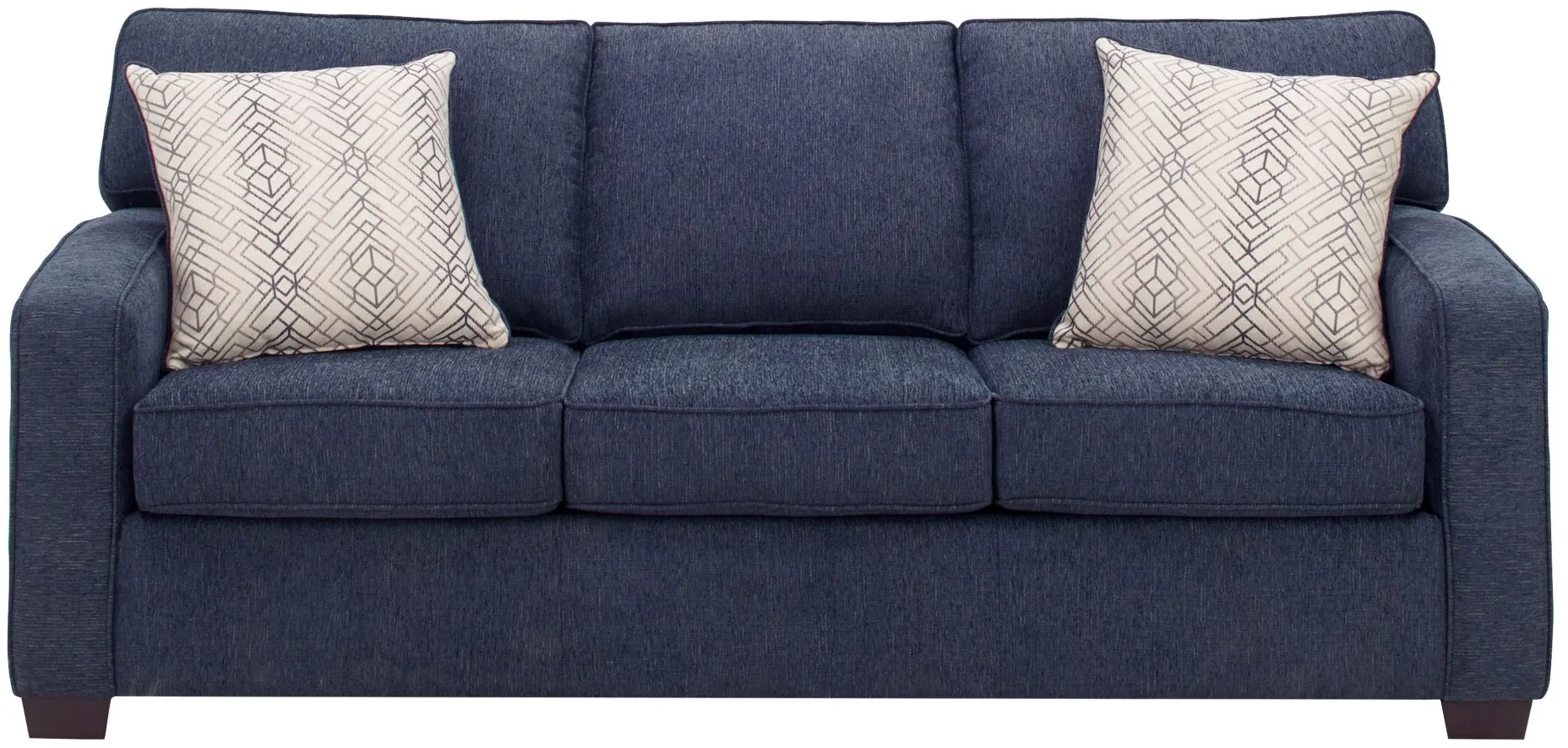 Gabe Queen Sleeper Sofa in Blue by Flair
