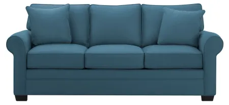 Glendora Queen Sleeper Sofa in Suede So Soft Indigo by H.M. Richards