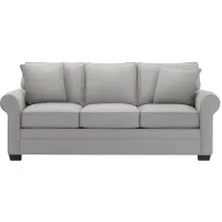Glendora Queen Sleeper Sofa in Suede So Soft Platinum by H.M. Richards