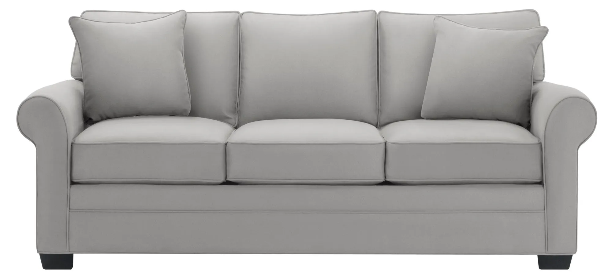 Glendora Queen Sleeper Sofa in Suede So Soft Platinum by H.M. Richards