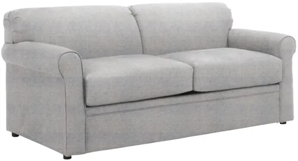 Luann Full Sleeper Sofa in Braxton Fog by Overnight Sofa.