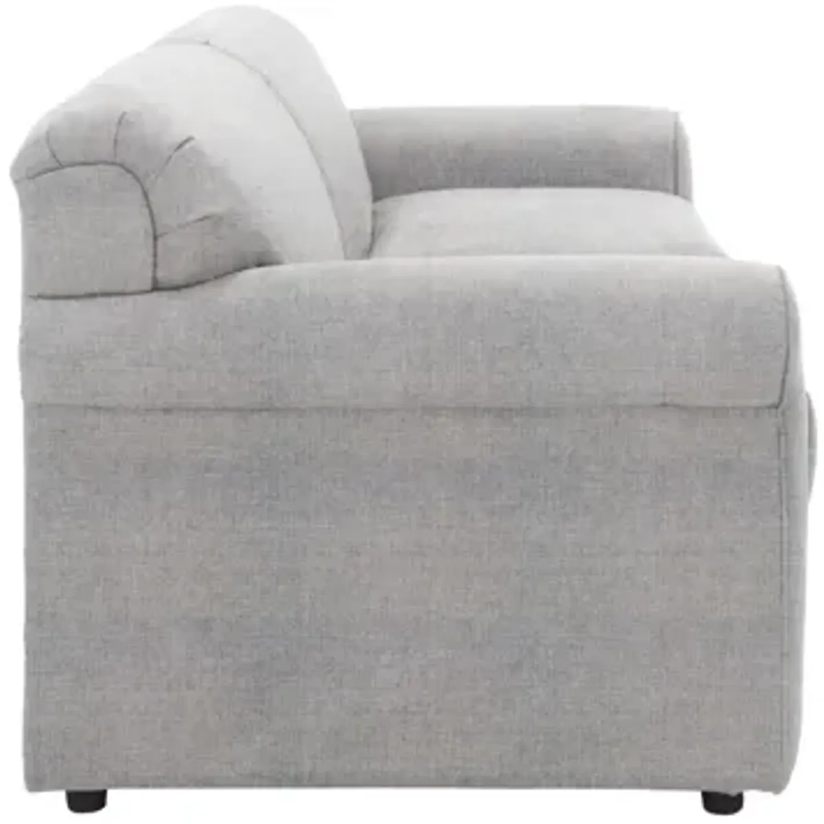 Luann Full Sleeper Sofa in Braxton Fog by Overnight Sofa.