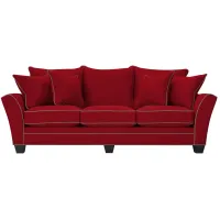Briarwood Queen Plus Sleeper Sofa in Suede So Soft Cardinal/Mineral by H.M. Richards