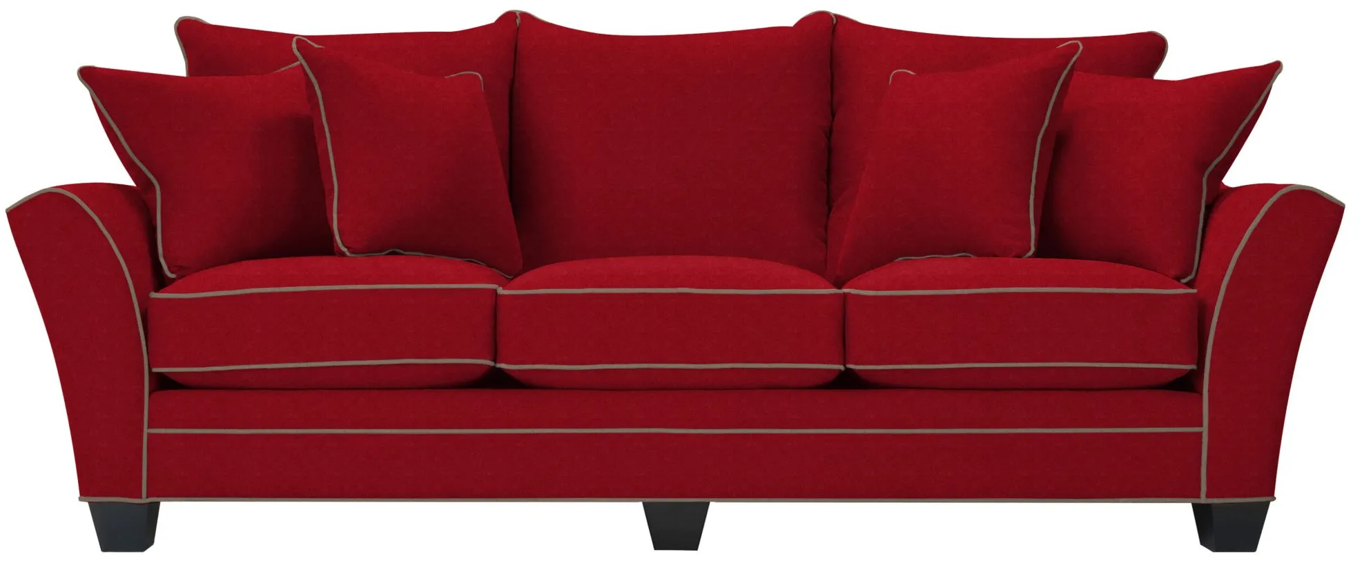 Briarwood Queen Plus Sleeper Sofa in Suede So Soft Cardinal/Mineral by H.M. Richards