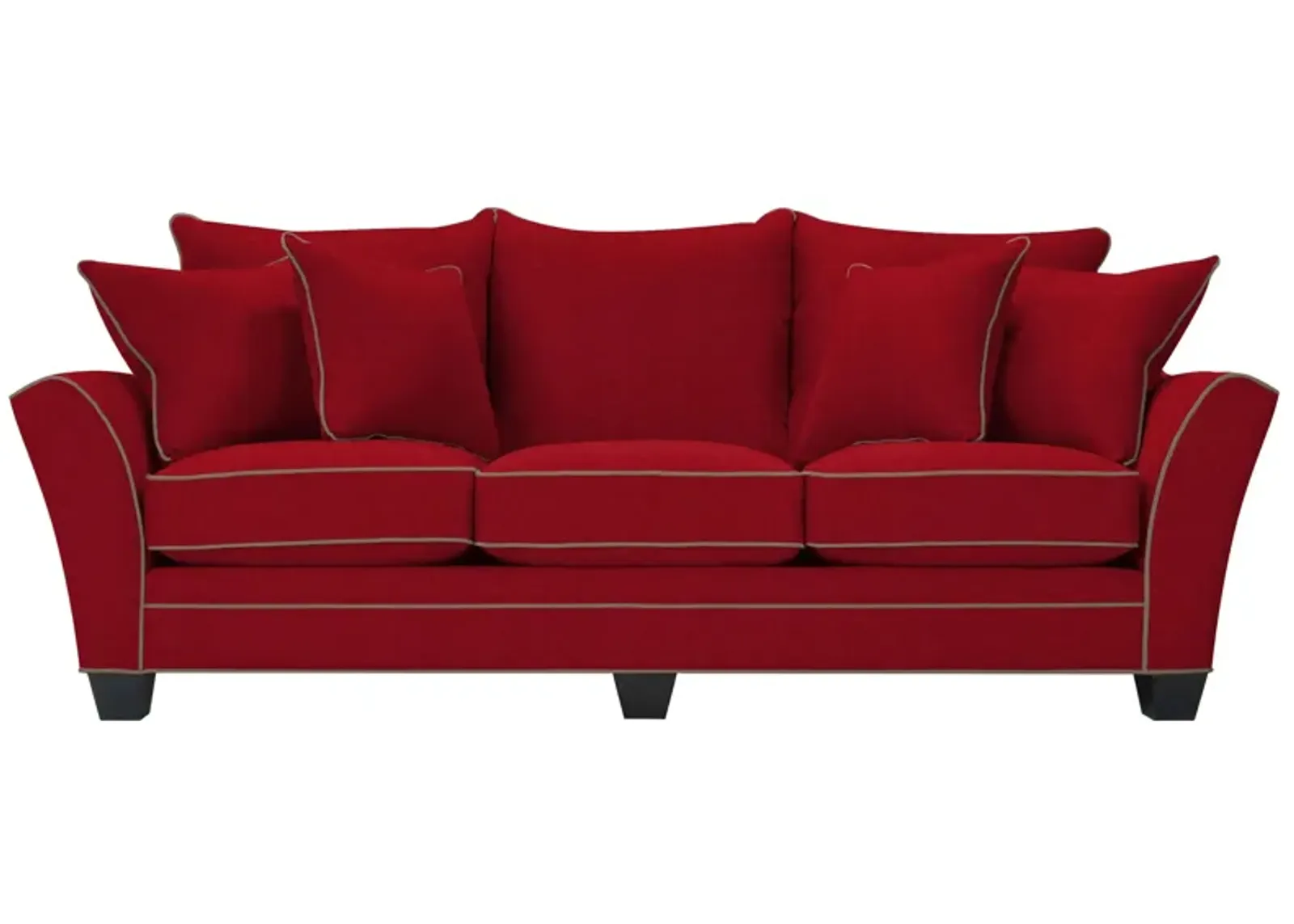 Briarwood Queen Plus Sleeper Sofa in Suede So Soft Cardinal/Mineral by H.M. Richards