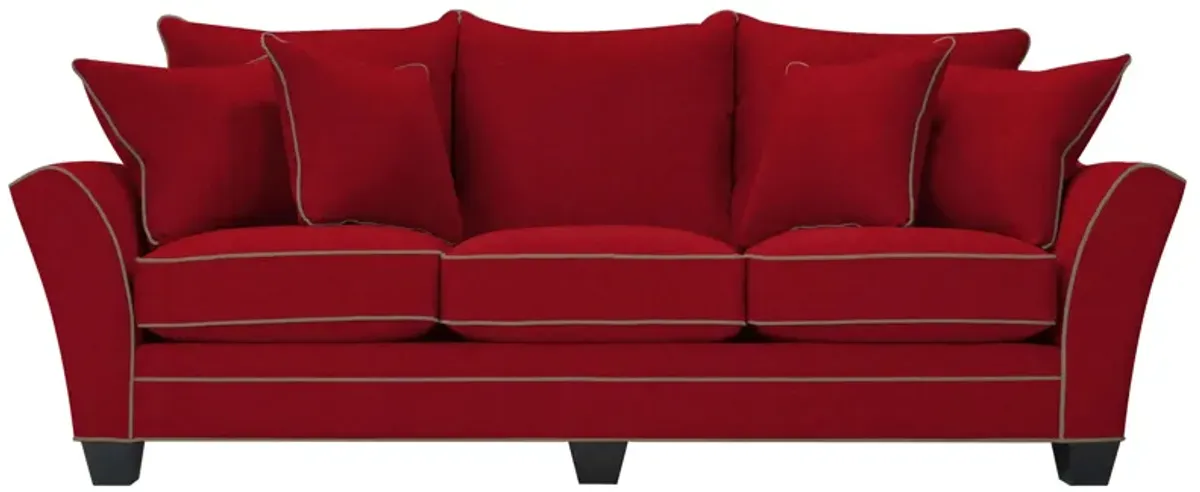 Briarwood Queen Plus Sleeper Sofa in Suede So Soft Cardinal/Mineral by H.M. Richards